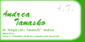 andrea tamasko business card